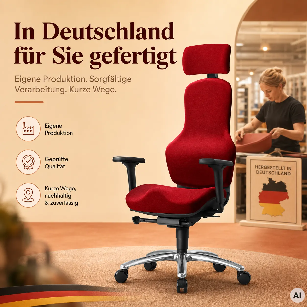 Ortholetic - Bürostuhl für eine fitte Hüfte
