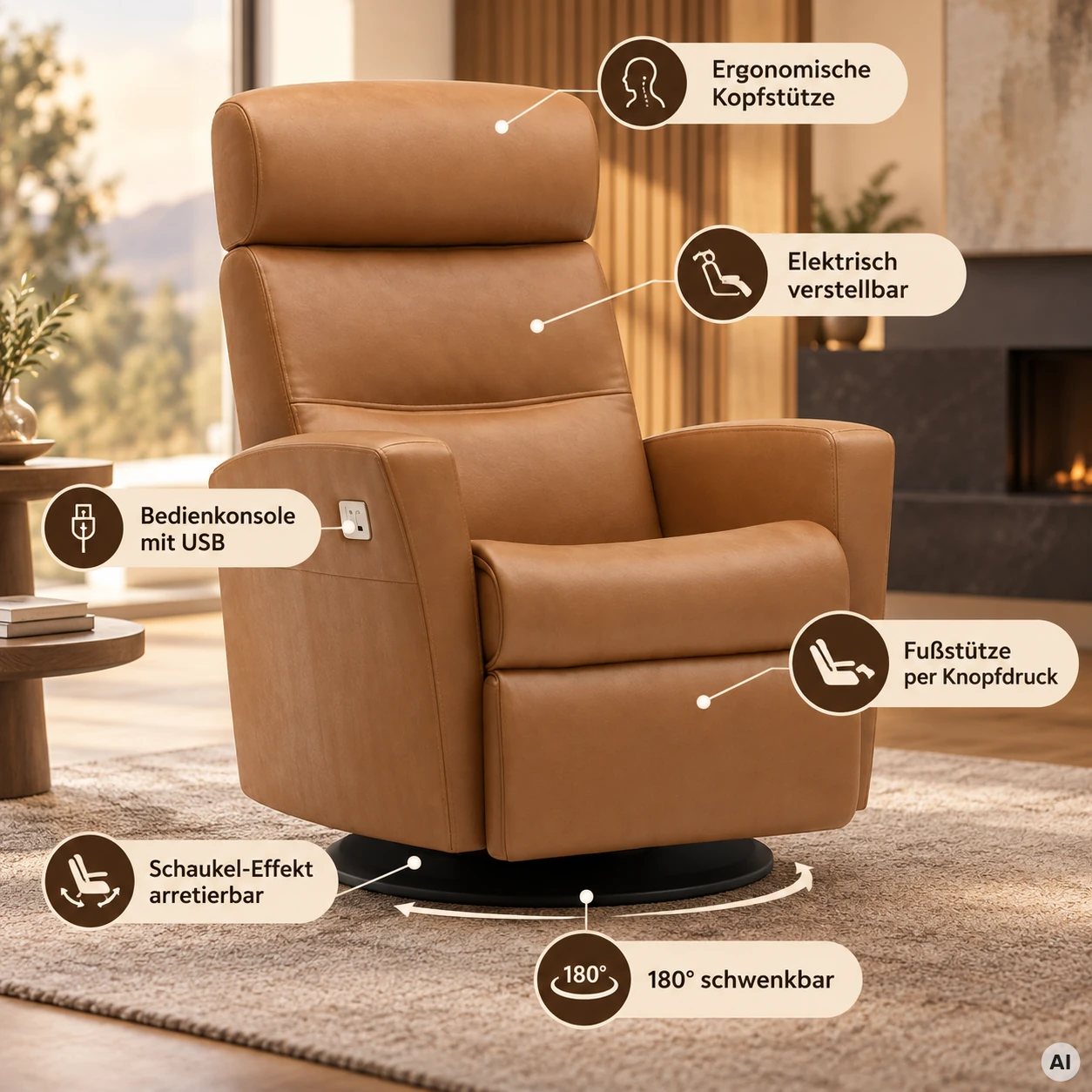 Da Vinci - Luxus Komfort-Sessel